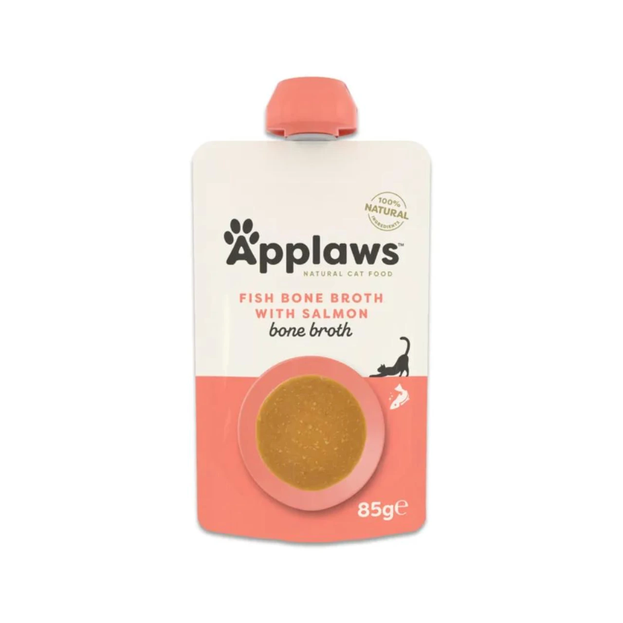 Applaws Fish Bone Broth med laks til kat 85 g